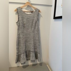 NWT Banana Republic tweed dress with ruffle bottom in size 8